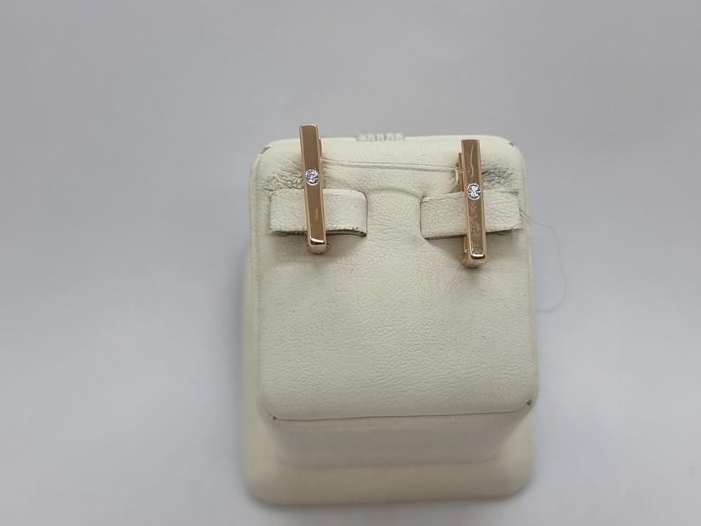 СЕРЬГИ С КАМНЕМ (Au 585)