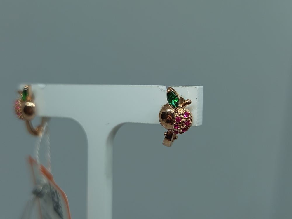 СКМИ585 СЕРЬГИ С КАМНЯМИ (Au 585)