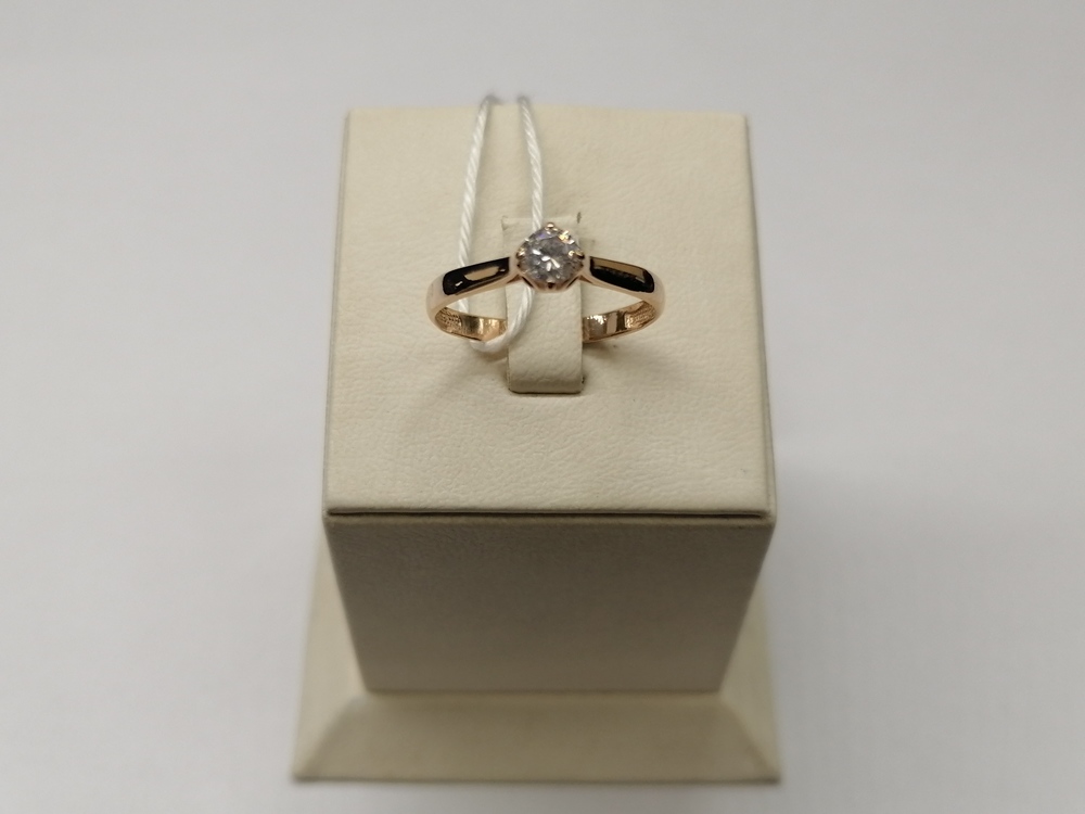 КОЛКМ585 КОЛЬЦО С КАМНЕМ (Au 585)