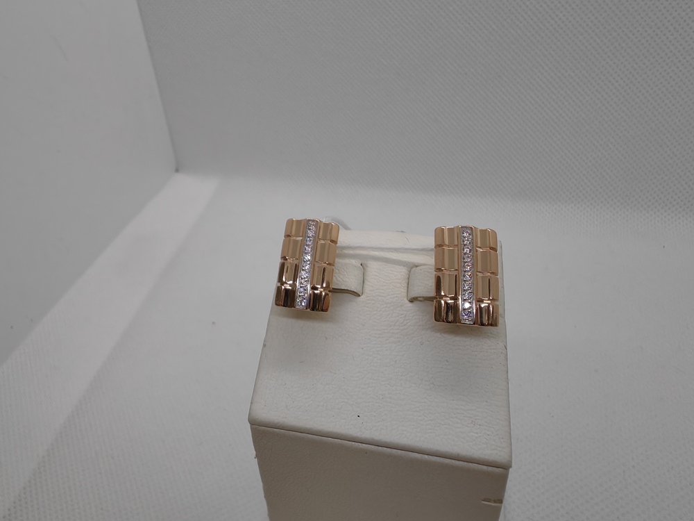 СКМИ585 СЕРЬГИ С КАМНЯМИ (Au 585)