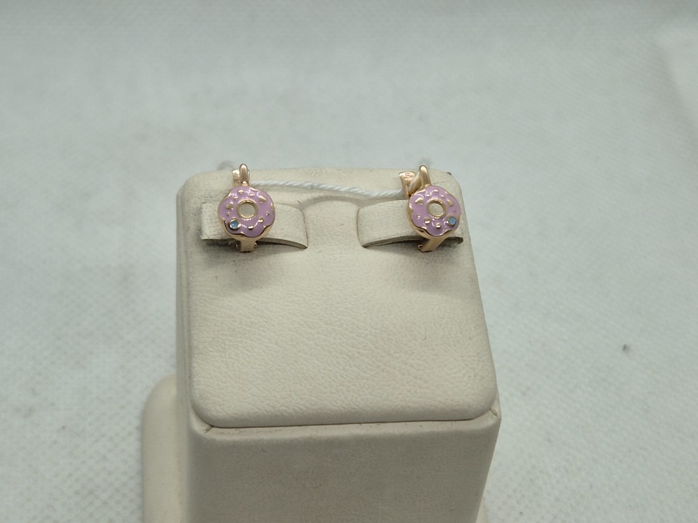 СКМИ585 СЕРЬГИ С КАМНЯМИ (Au 585)