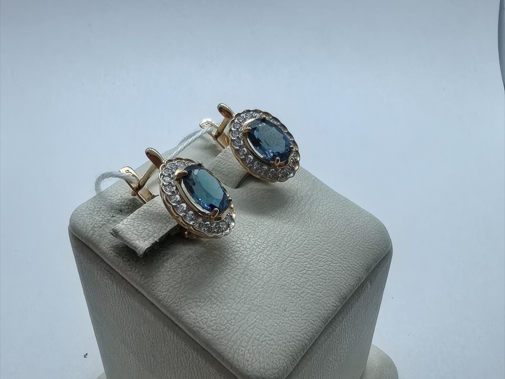 СЕРЬГИ С КАМНЯМИ (Au 585)