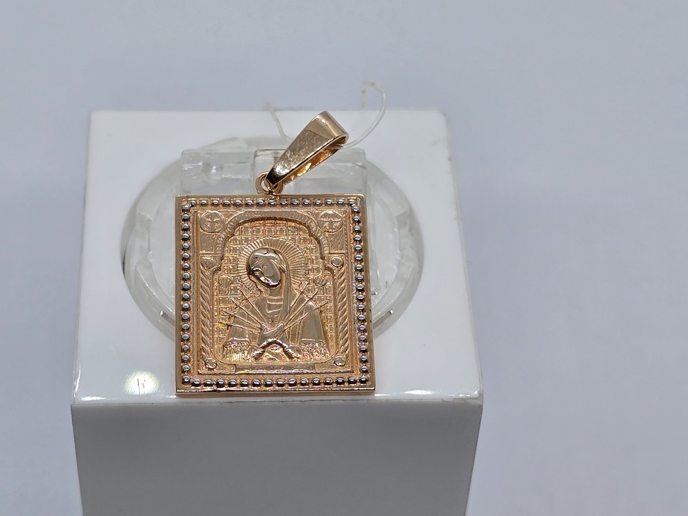 ПИ-259_au ПОДВЕСКА ИКОНА без камня (Au 585)