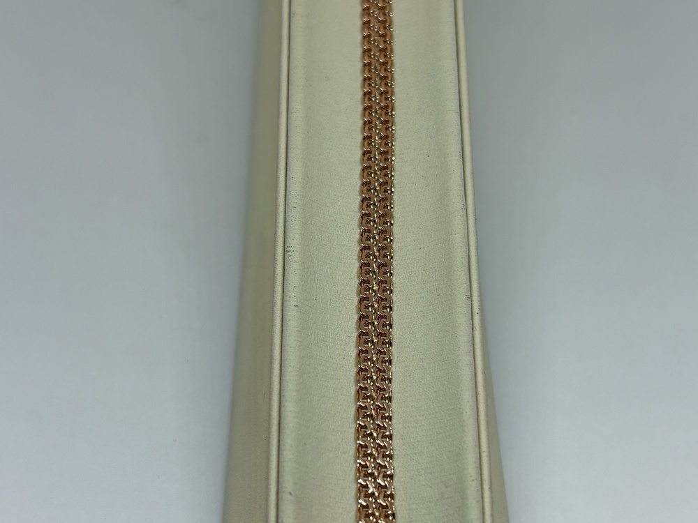 БРАСЛЕТ ПОЛНОВЕСНЫЙ Бисмарк двойной (Au 585)