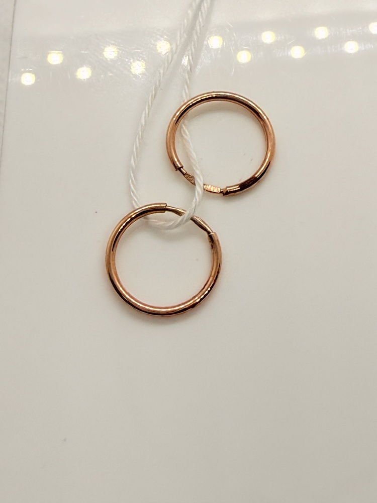 СКОН585 СЕРЬГИ КОНГО (Au 585)