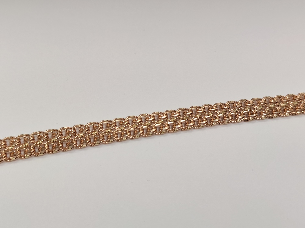 БЛБ585 БРАСЛЕТ ПОЛНОВЕСНЫЙ Бисмарк (Au 585)