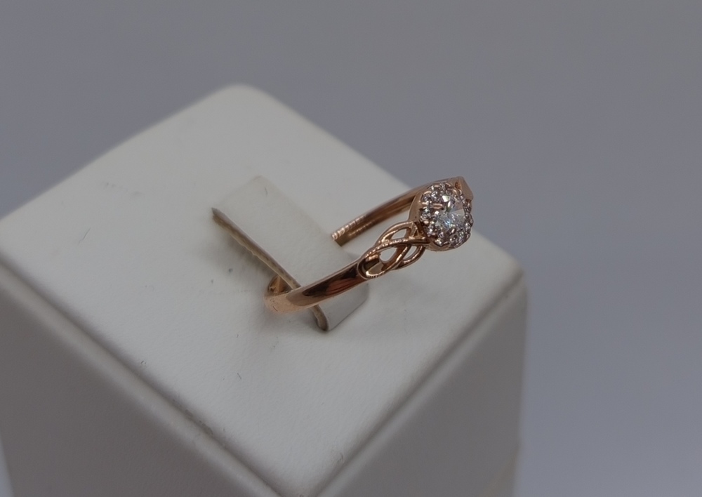 КОЛКМИ585 КОЛЬЦО С КАМНЯМИ (Au 585)