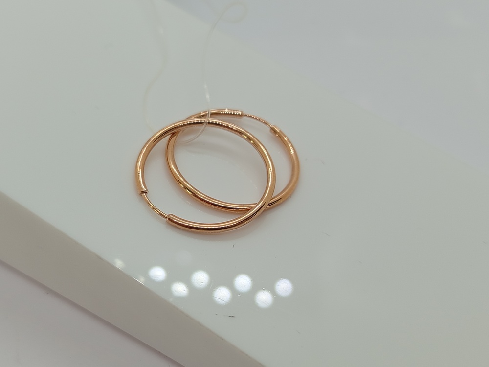 СЕРЬГИ КОНГО без камня (Au 585)