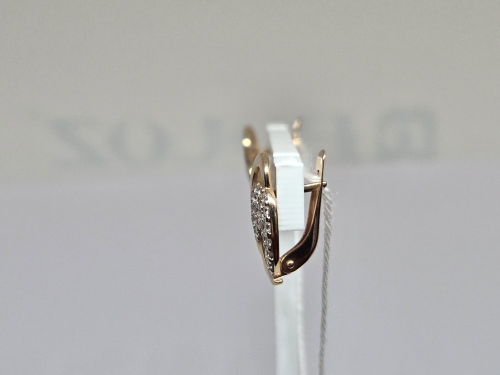 СКМИ585 СЕРЬГИ С КАМНЯМИ (Au 585)