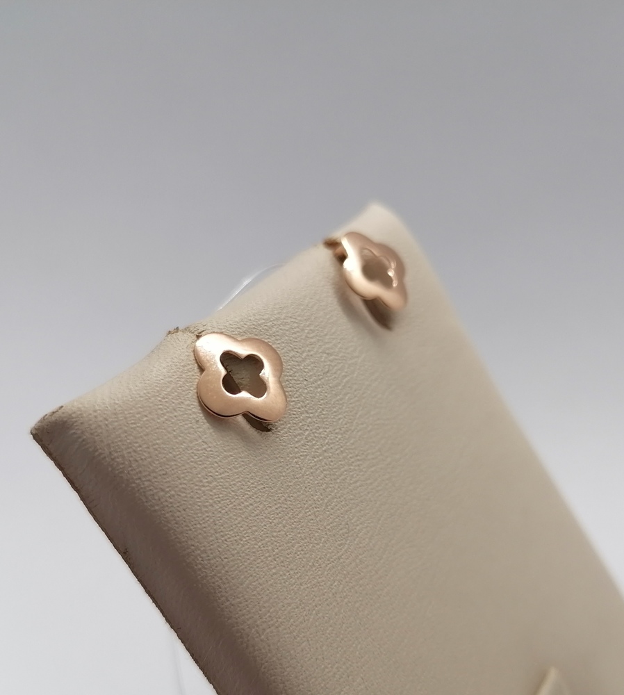 62-0151 СЕРЬГИ ПУСЕТЫ без камня (Au 585)