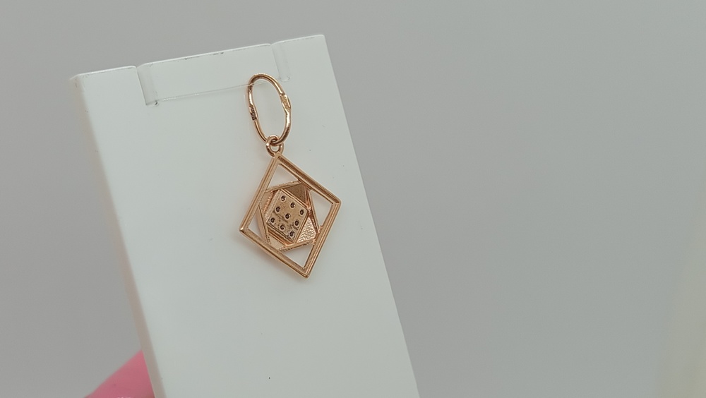 ПОДВЕСКА С КАМНЯМИ (Au 585)