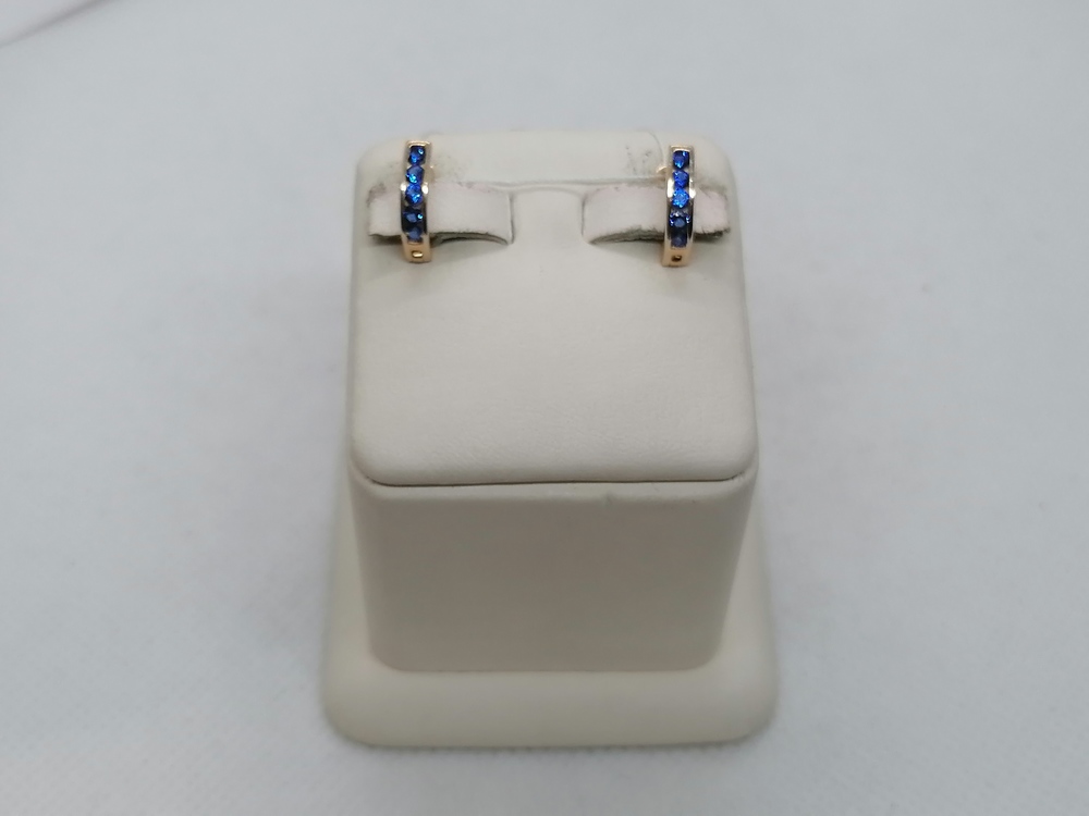 СКМИ585 СЕРЬГИ С КАМНЯМИ (Au 585)