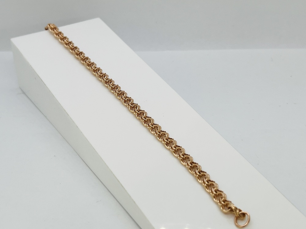 БРАСЛЕТ ПУСТОТЕЛЫЙ Бисмарк (Au 585)