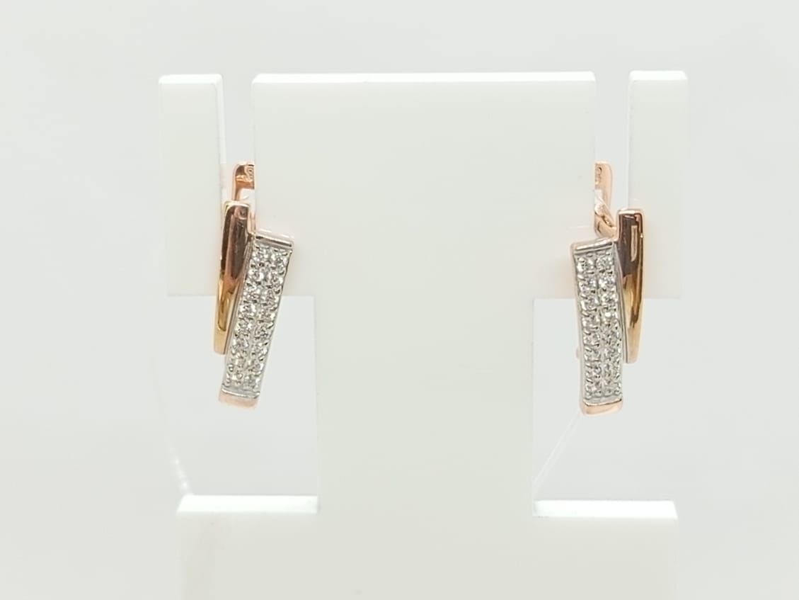 СЕРЬГИ С КАМНЯМИ (Au 585)