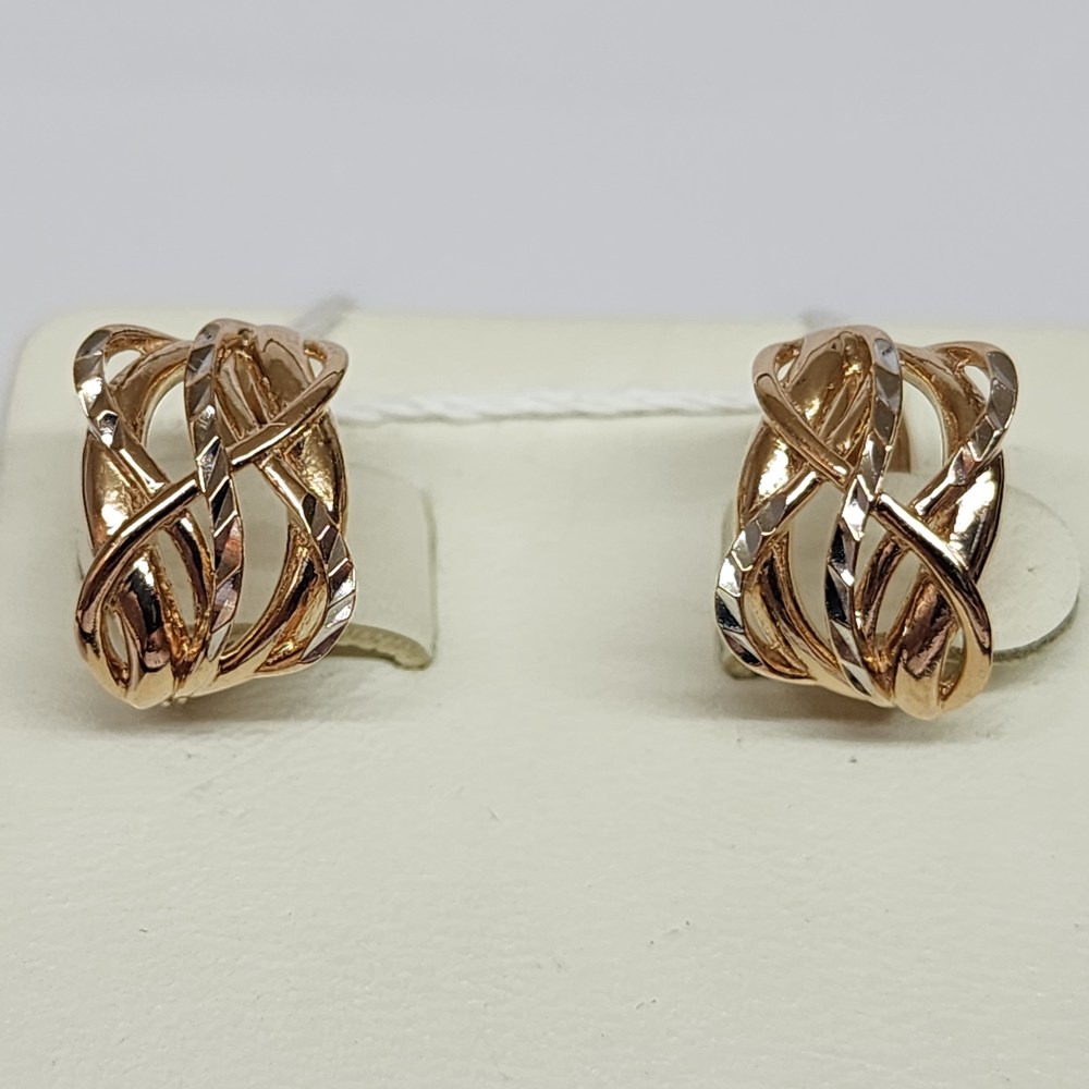 СЕРЬГИ БЕЗ КАМНЯ (Au 585)