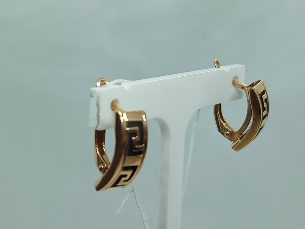 02231К СЕРЬГИ КАУЧУК (Au 585)