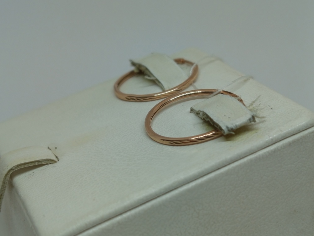 СКОН585 СЕРЬГИ КОНГО (Au 585)