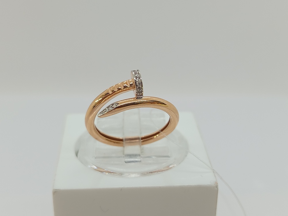 КОЛЬЦО С КАМНЯМИ (Au 585)