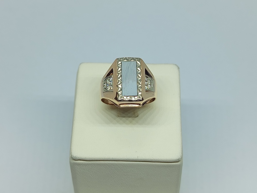 ПЕЧКМИ585 ПЕЧАТКА С КАМНЯМИ (Au 585)