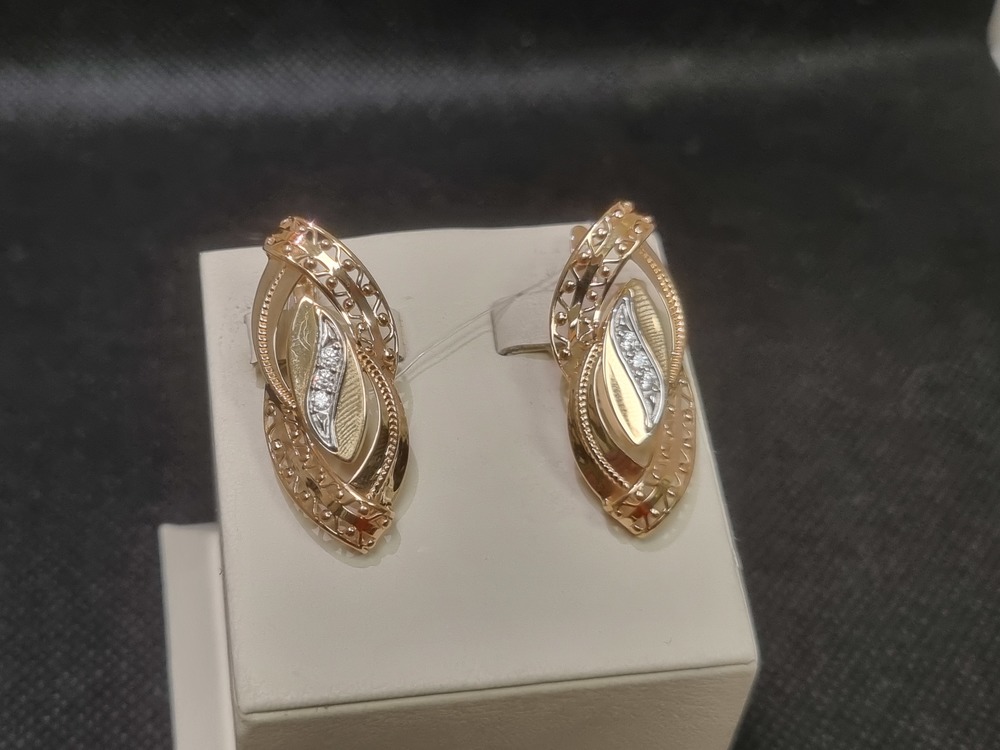 СЕРЬГИ С КАМНЯМИ (Au 585)