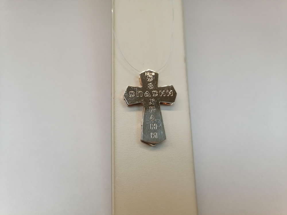 ПОДВЕСКА КРЕСТ без камня (Au 585)