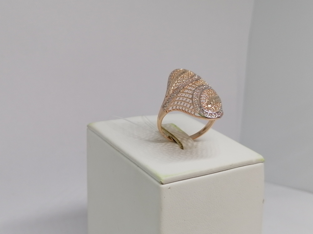 КОЛЬЦО С КАМНЯМИ (Au 585)