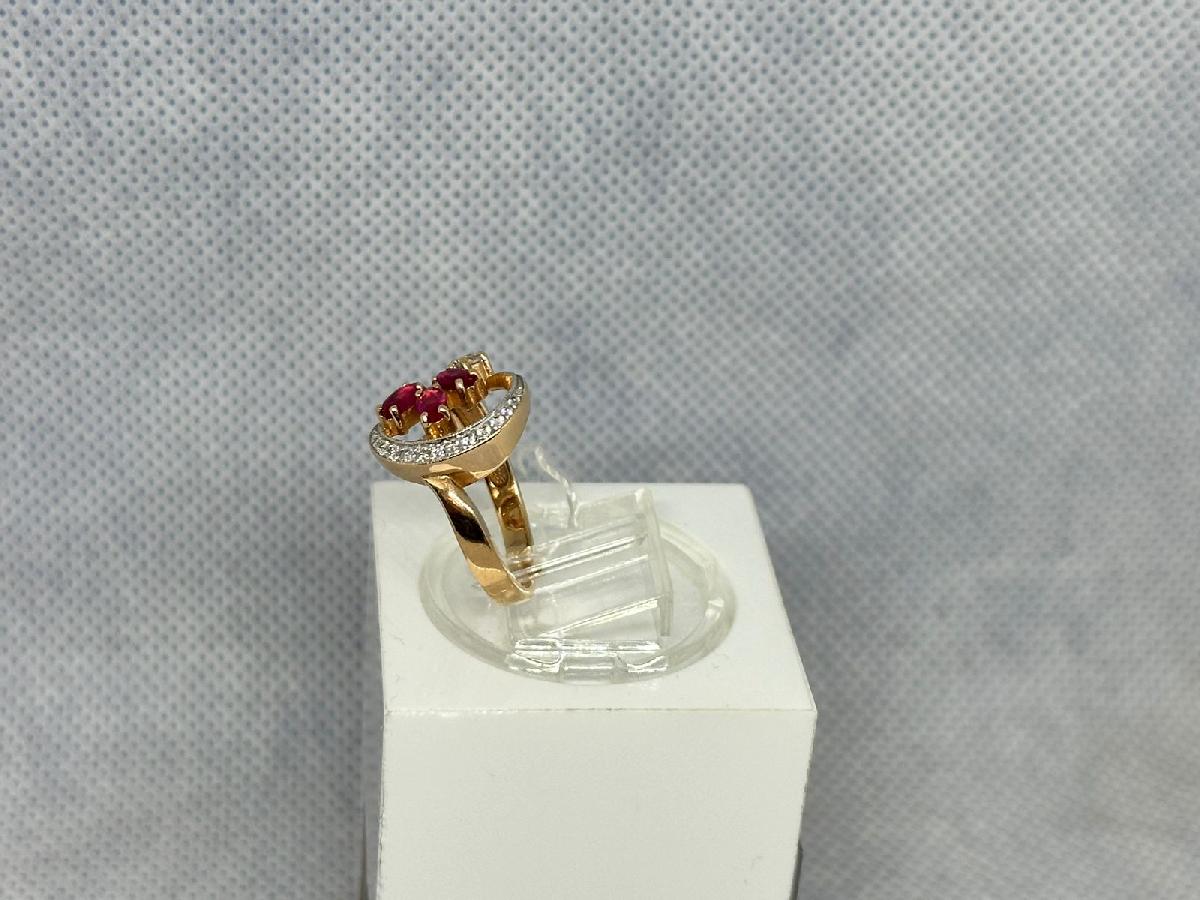 КОЛКМИ585 КОЛЬЦО С КАМНЯМИ (Au 585)