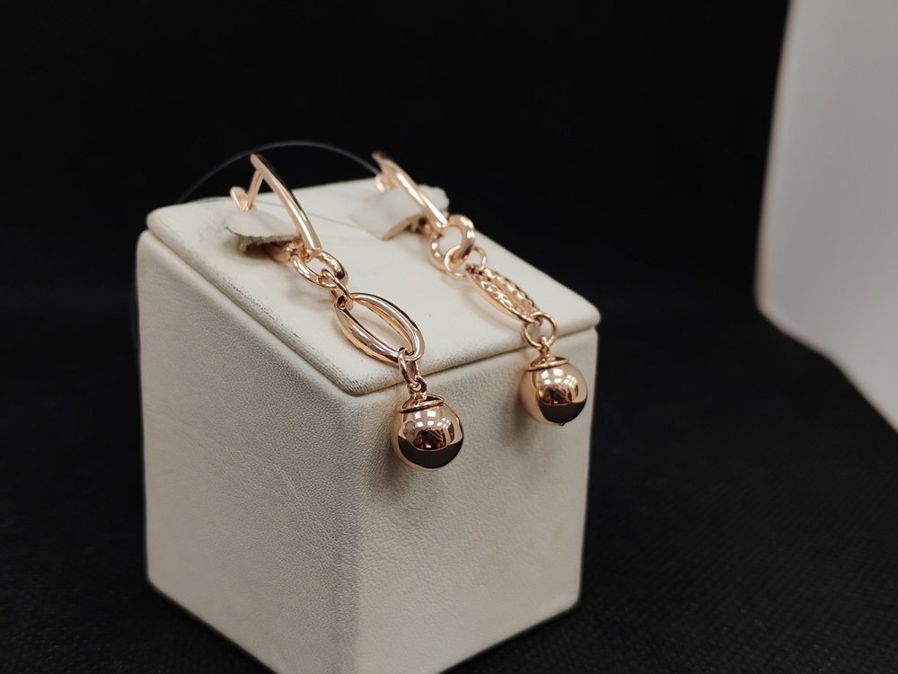 СЕРЬГИ БЕЗ КАМНЯ (Au 585)