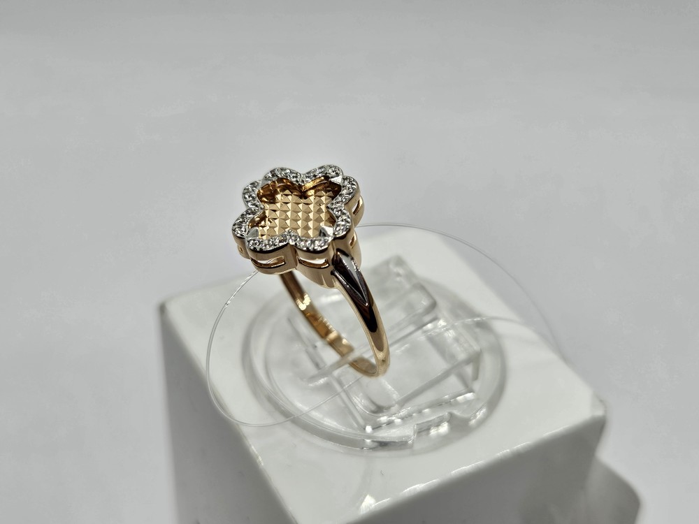 КОЛЬЦО С КАМНЯМИ (Au 585)