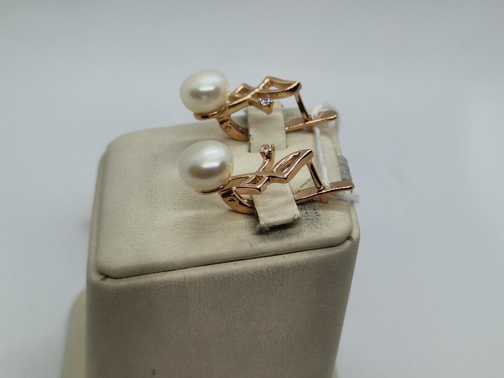 СКМИ585 СЕРЬГИ С КАМНЯМИ (Au 585)