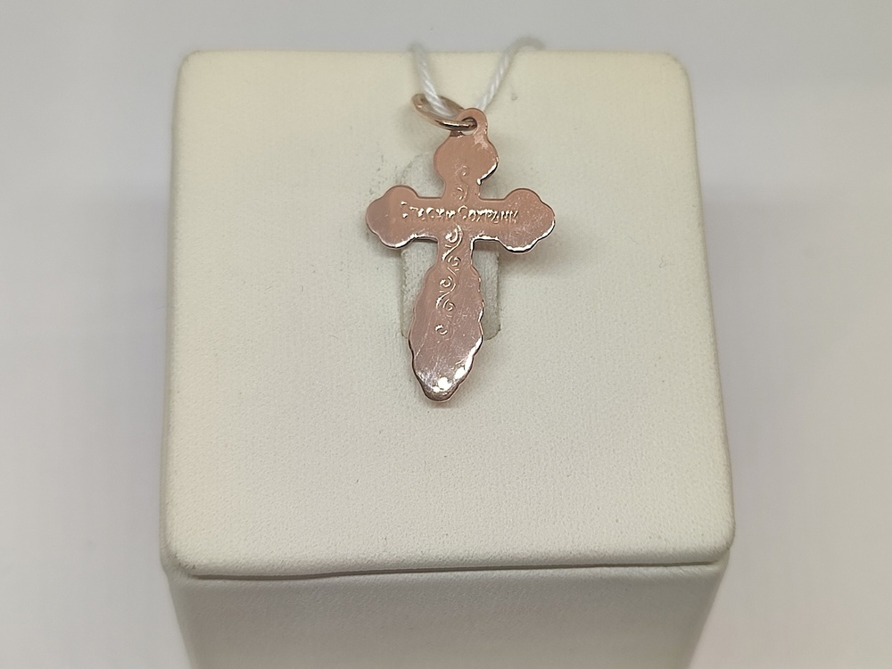 ПОДКБК585 ПОДВЕСКА КРЕСТ БЕЗ КАМНЯ (Au 585)