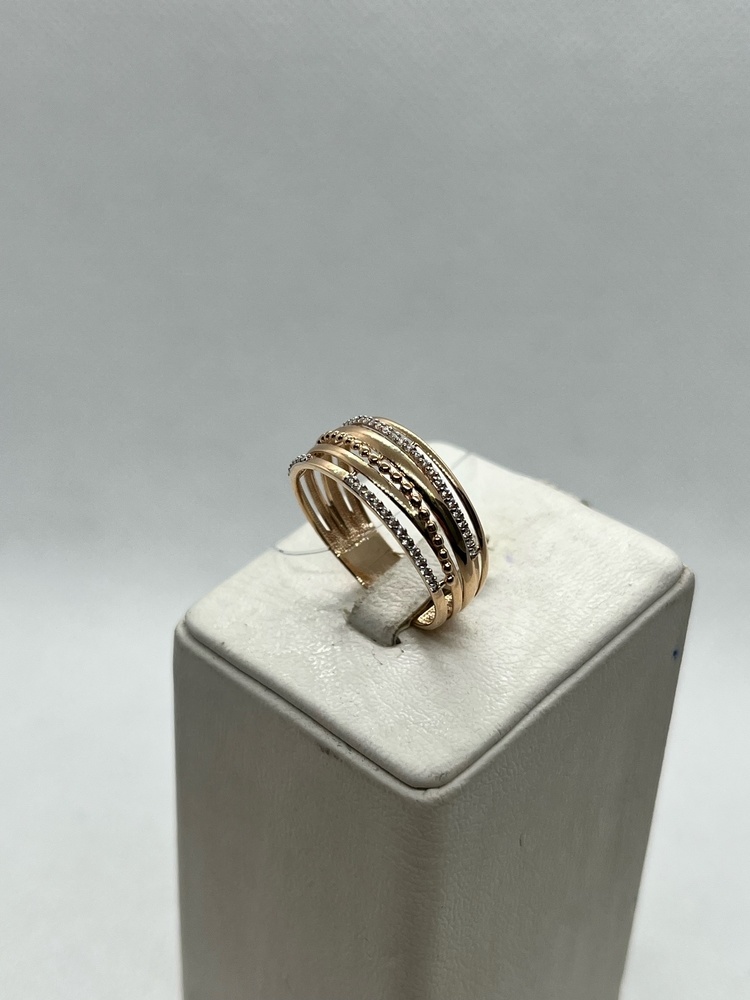 015321-1102 КОЛЬЦО С КАМНЯМИ (Au 585)