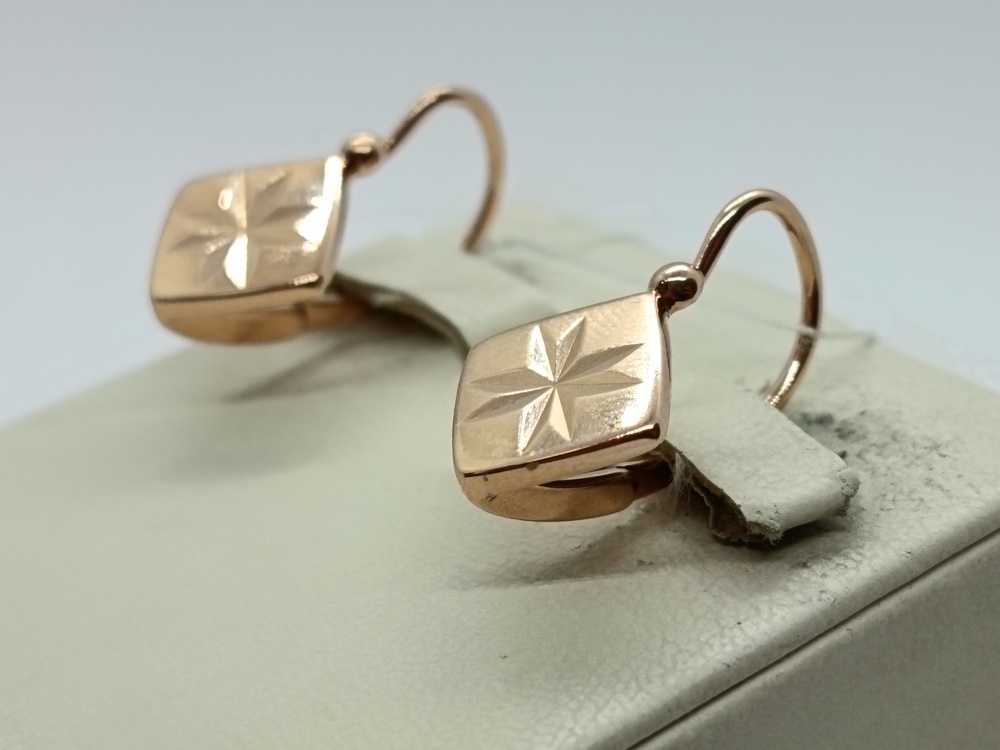 СЕРЬГИ БЕЗ КАМНЯ (Au 583)