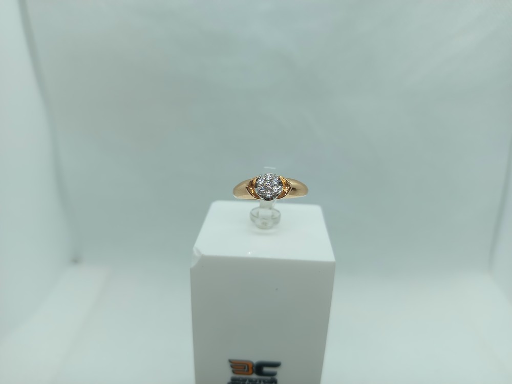 КОЛЬЦО С КАМНЯМИ (Au 585)