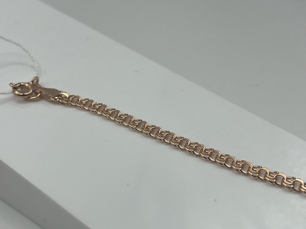 БЛБ585 БРАСЛЕТ ПОЛНОВЕСНЫЙ Бисмарк (Au 585)