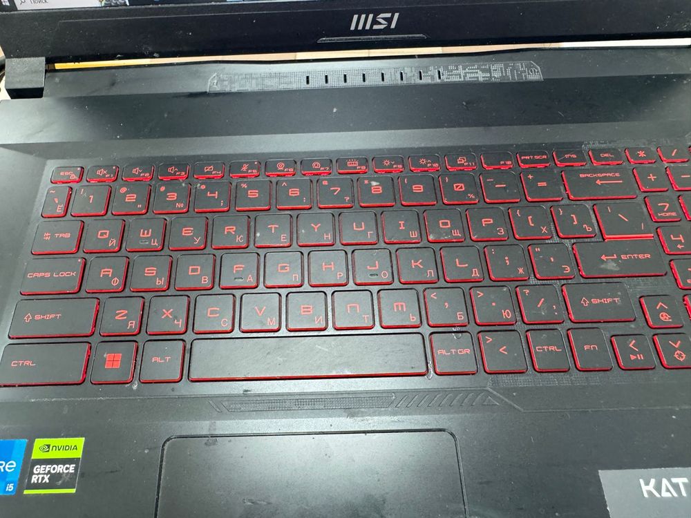 Ноутбук MSI Katana 17 B12U; Core I5-12450H, GeForce RTX 2050, 16 Гб, 256 Гб, Нет