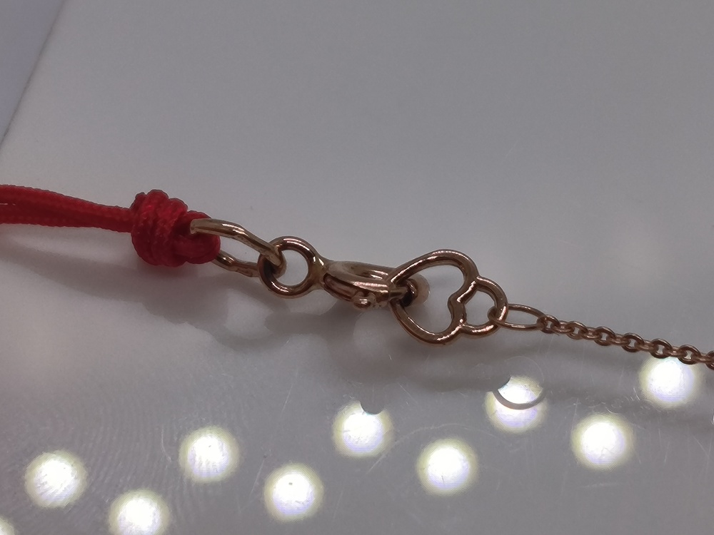 БРАСЛЕТ КРАСНАЯ НИТЬ (Au 585)