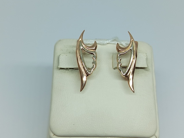 СЕРЬГИ БЕЗ КАМНЯ (Au 585)