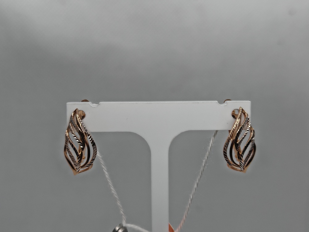 СБКМ585 СЕРЬГИ БЕЗ КАМНЯ (Au 585) СБКМ585 СЕРЬГИ БЕЗ КАМНЯ (Au 585)