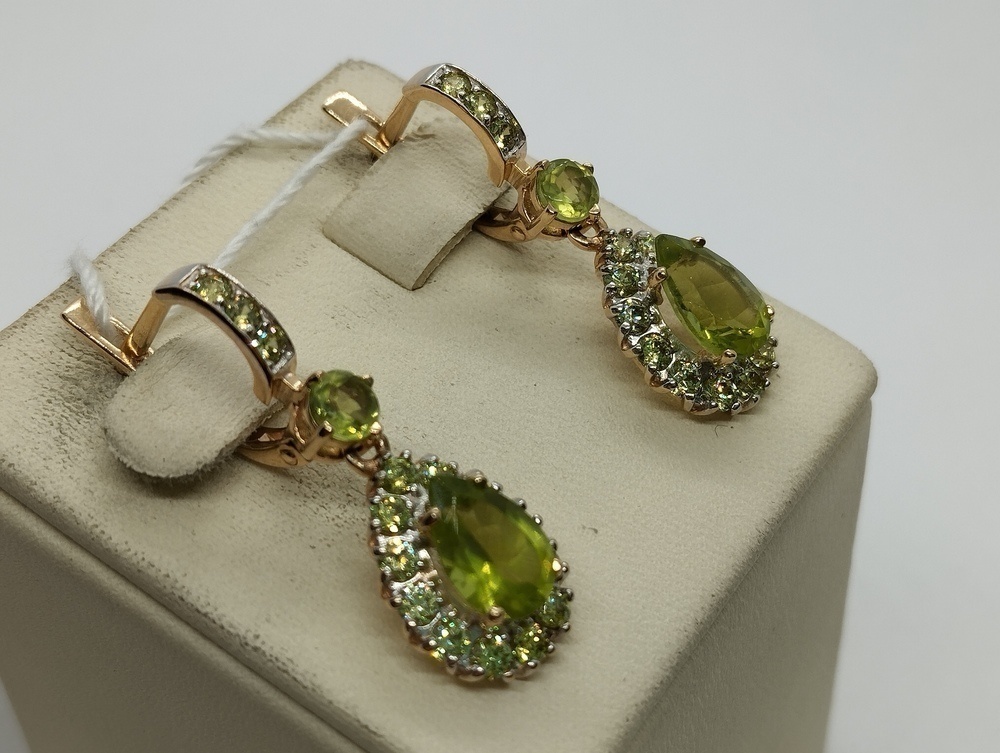 СЕРЬГИ С КАМНЯМИ (Au 585)