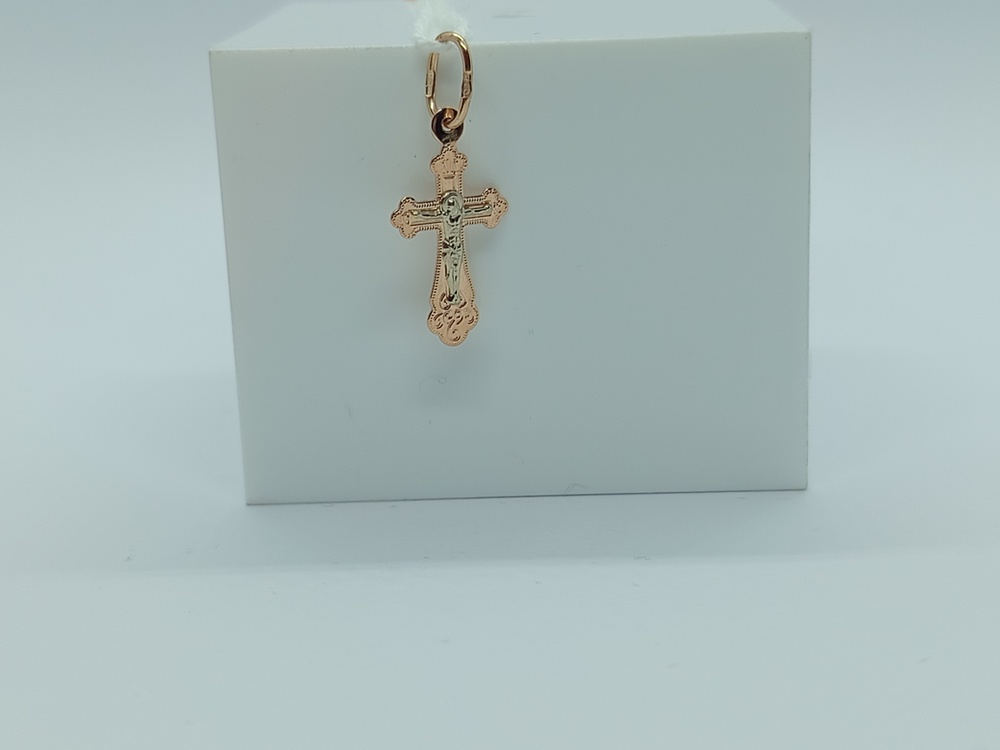 ПОДВЕСКА КРЕСТ БЕЗ КАМНЯ (Au 585)