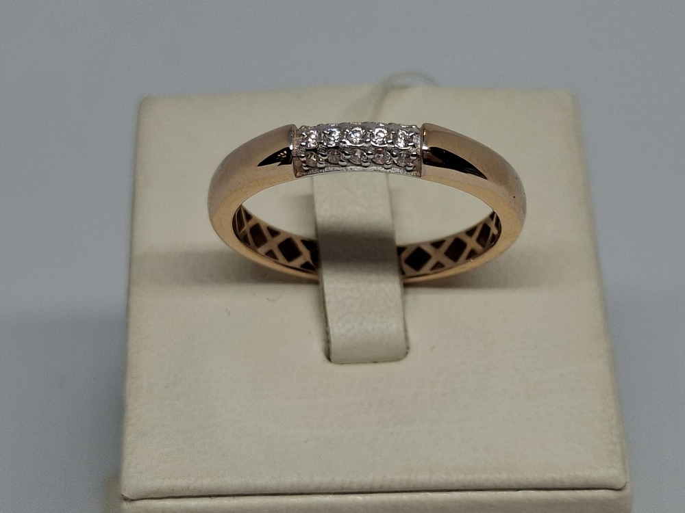 КОЛЬЦО С КАМНЯМИ (Au 585)