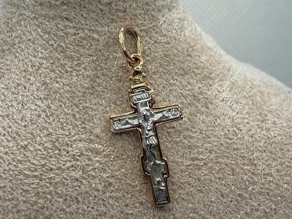 ПОДВЕСКА КРЕСТ без камня (Au 585)