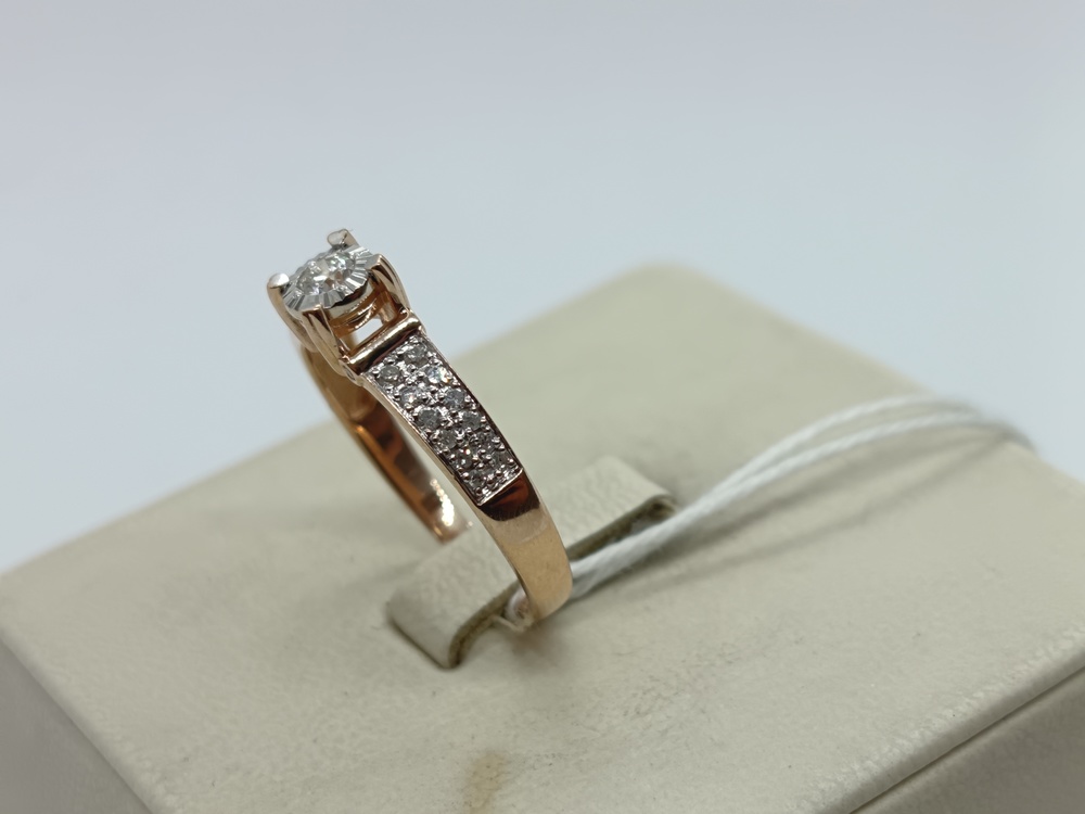 КОЛЬЦО БРИЛЛИАНТ Au 585