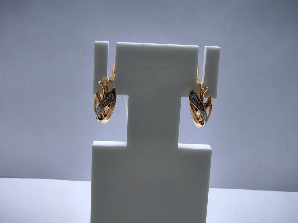 СЕРЬГИ С КАМНЯМИ (Au 585)