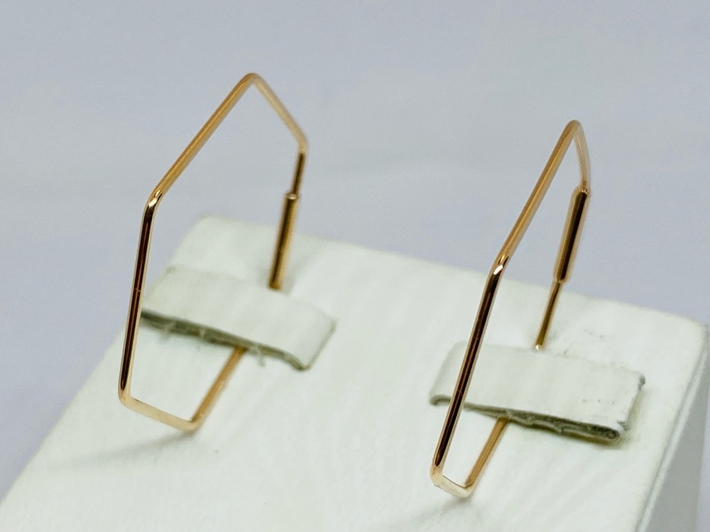 СЕРЬГИ КОНГО без камня (Au 585)