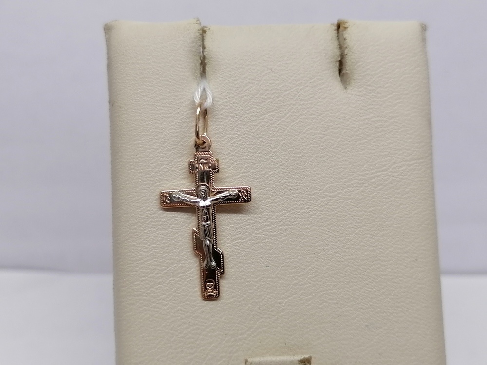 ПОДВЕСКА КРЕСТ БЕЗ КАМНЯ (Au 585)