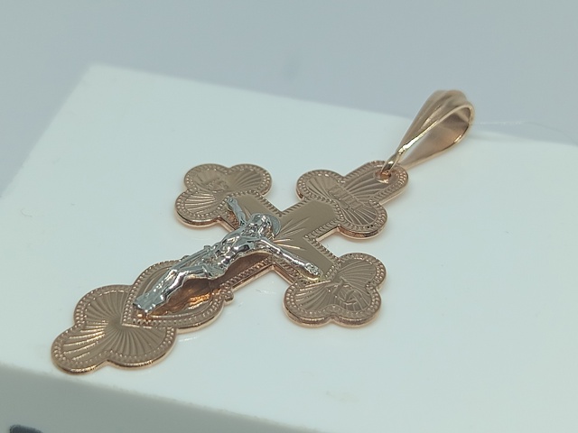 ПОДВЕСКА КРЕСТ без камня (Au 585)