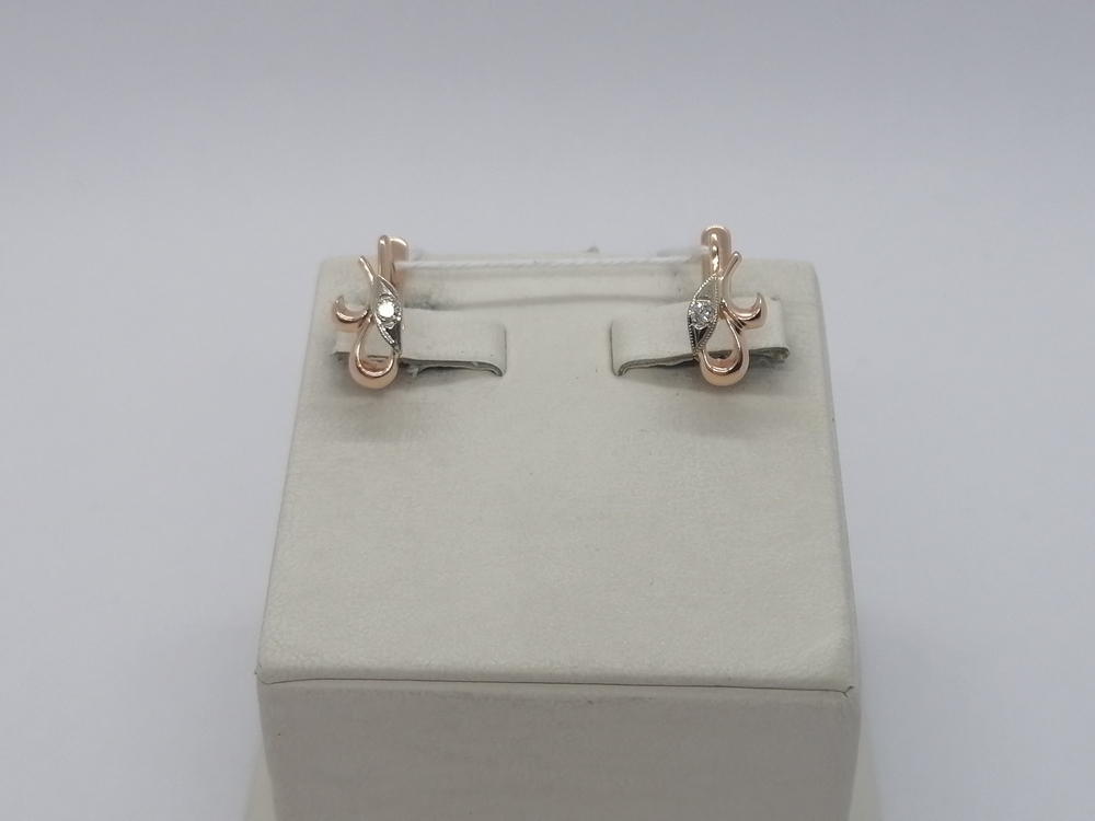 СЕРЬГИ БРИЛЛИАНТ Au 583