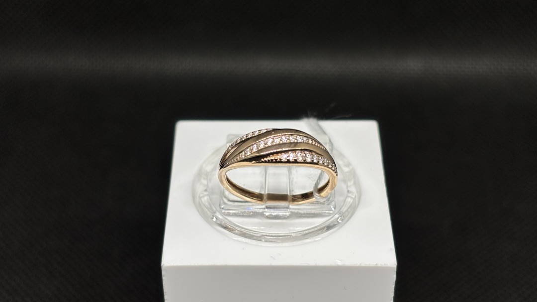 КОЛЬЦО С КАМНЯМИ (Au 585)